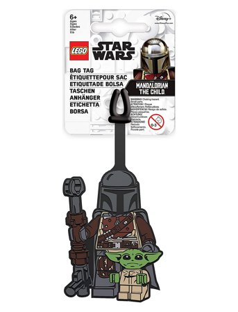 Lego Star Wars, Bag Tag, The Mandalorian Med Barnet Black Euromic