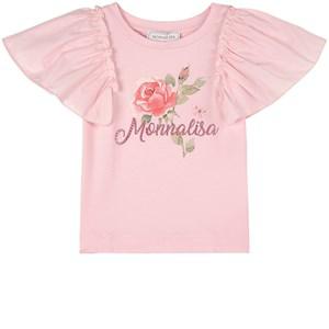 Monnalisa Pink Rose T-Shirt 12 Years - Tops - 12 years - White