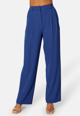 BUBBLEROOM Denice wide suit pants Blue Klær