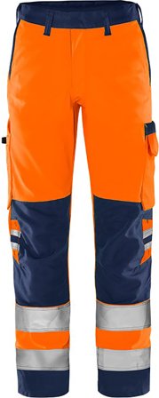Fristads 2651 GPLU Arbetsbyxa varselorange/marinblå Varselorange/Marinblå, Kläder