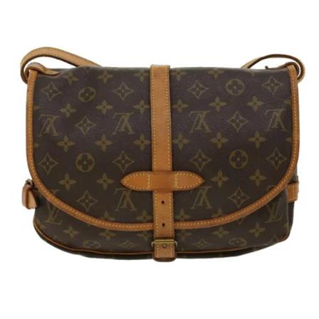 Louis Vuitton Vintage, Pre-owned Canvas louis-vuitton-bags Bruin, Dames, Maat:ONE Size