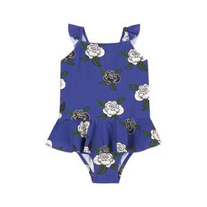 Mini Rodini Blue Roses Swimsuit 80/86 cm - Swimwear and coverups - 80/86 cm - Blue - Mädchen