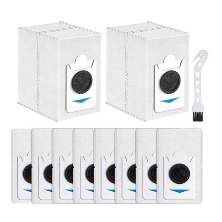 10 stk. støvsugerposer til X2 COMBO T30S COMBO T30S robotstøvsuger, støvsugerdele 2,9 L stor