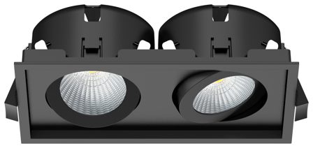 Westal WLD Reko II Downlight 14 W, 1560 lm, svart 2700 K, Belysning