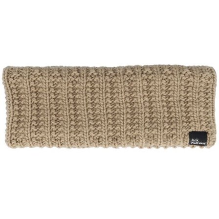 Jack Wolfskin - Beige headband Beanie - Highloft Knit Anis Headband @ Hatstore