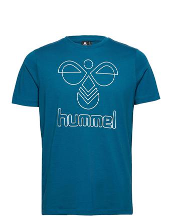Hmlpeter T-Shirt S/S T-shirts Short-sleeved Blå Hummel