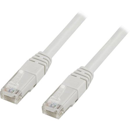 Deltaco Koblingskabel - RJ-45 (hann) til RJ-45 (hann) - 5 m - UTP - CAT 6 - hvit