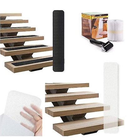 Trapp Anti-slip Strip Peva Rubber Non-marking Step Anti-slip Tejp Heminredning 15 st(10*81cm)