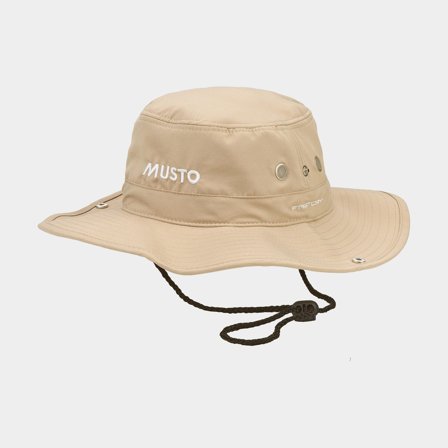 Seglarhatt Musto Evolution Fast Dry Brimmed Hat, Light Stone, Small