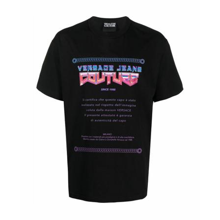 Versace Jeans Couture - T-shirts - Svart - Herr - Storlek: S, Herr, Storlek: S
