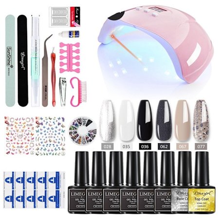 UV Nagelkit Nail Gel med UV lampa Polygel Nagelslip