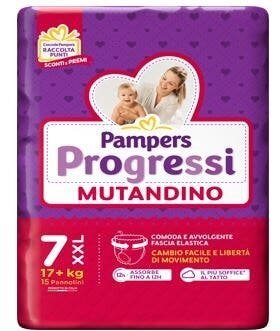 Pampers Progressi Mutandino Taglia 7 Extra Extra Large (17+ kg)