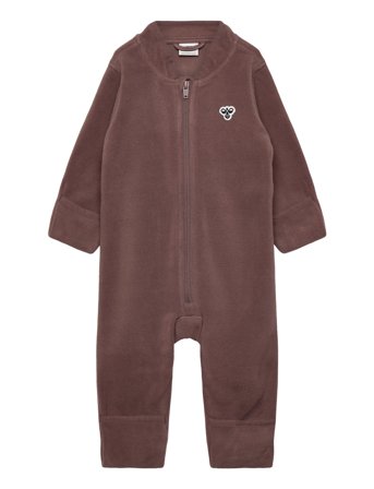Hmlmini Fleece Zip Suit Bee Brown Hummel