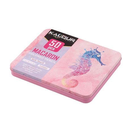 KALOUR 50 stycken macaron färgade pennor (HB)