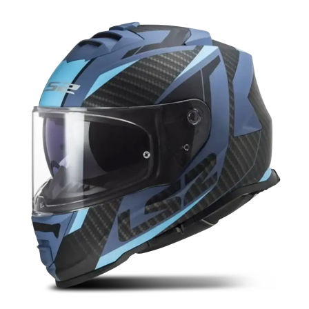 Casque Intégral LS2 FF800 Storm II Racer Bleu mat M