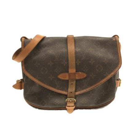 Louis Vuitton Vintage, Pre-owned Saumur 30 Monogram Messenger Bag Bruin, Dames, Maat:ONE Size