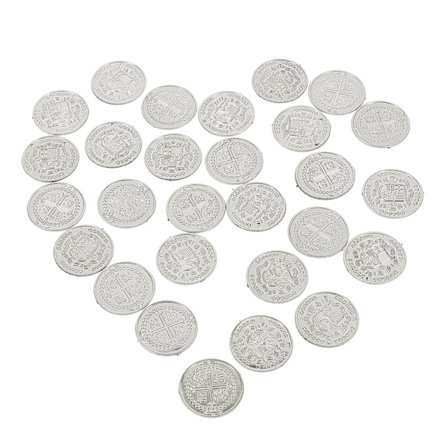 100 stk Spilmønter Rekvisitter Simuleringsmønter Legetøj Festival Party
