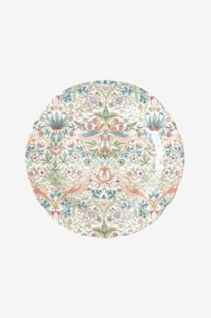 Spode - Tarjoilualusta Morris & Co Strawberry Thief, halkaisija 30 cm - Monivärinen - Tarjoiluvadit - - Homeroom