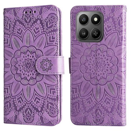 Kompatibel med Honor 400 Smart Case Solsikke Præget Læder Wallet Telefon Cover