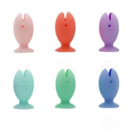 6 stk. tannbørstedeksler, silikon tannbørstedeksel, fisk tannbørste ca