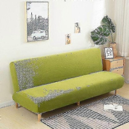 Suuri käsinojaton vuodesohvan päällinen, sohvan suojus ilman käsinojia, joustava taitettava futon-päällinen, pölytiivis, joustava, irrotettava 