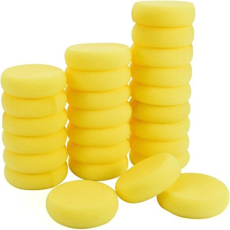 25 st Målarsvampar Rund Akvarell Syntetsvamp - high quality