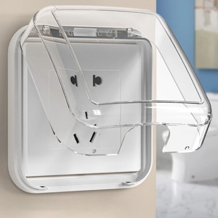 Strömbrytare Cover Sockel Vattentät låda TRANSPARENT