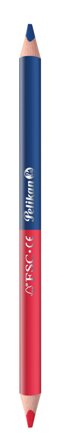 PELIKAN Buntstifte rot&blau dick 3-eckig FSC 2er Blister
