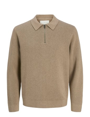 Jack & Jones | Jprblamilano Stitch Knit Zip Polo Sn | L