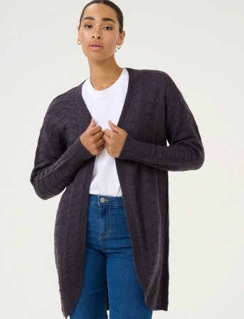 Kaffe Kaemria Knit Cardigan - Grey - M