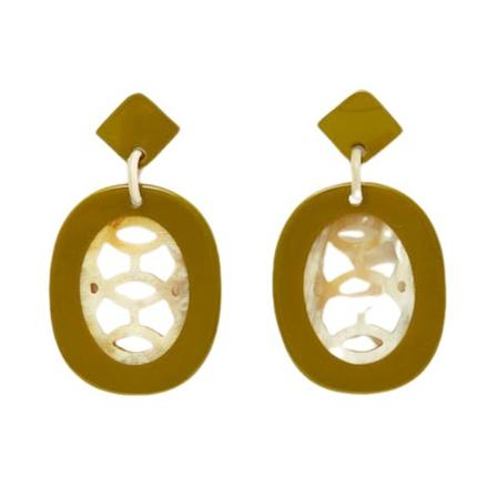 Hermès Vintage pre-owned Metal Earrings Grøn, Dame Vintage Smykker, Størrelse: ONE Size