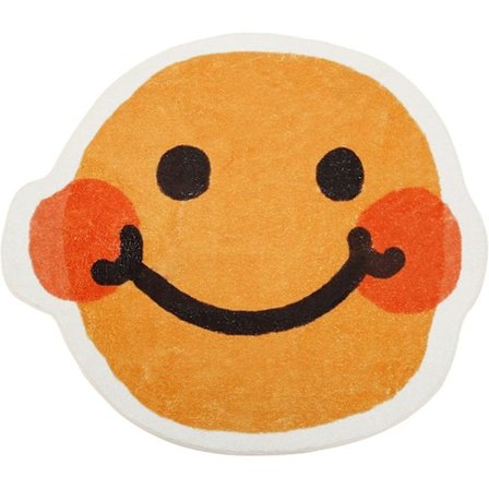 Smiley Face Matta för Vardagsrum, Superabsorberande Halkfri Matta Mjuk och Söt Entrématta Heminredning Golvmattor Duschrum Badkar Sida Matta