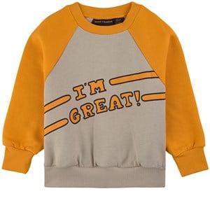 Mini Rodini Orange GOTS I am great Jumper 128/134 cm - Jumpers and knitwear - 128/134 cm - Orange