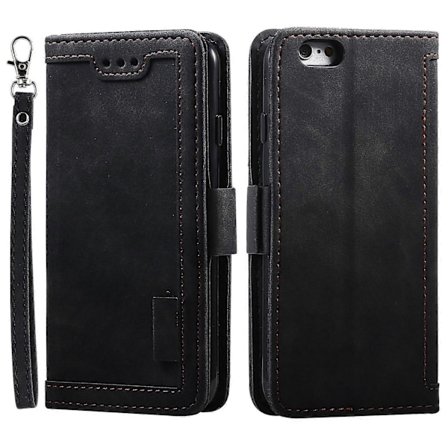 til iPhone 16e Etui Blokerende Wallet Stand Læder Telefon Cover-WELLNGS