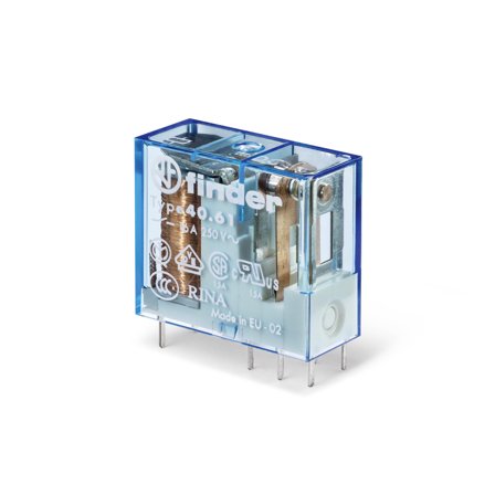 Finder F40619024 Relé 24 V DC 1-polet, 16 A, Elfordeling & strømforsyning
