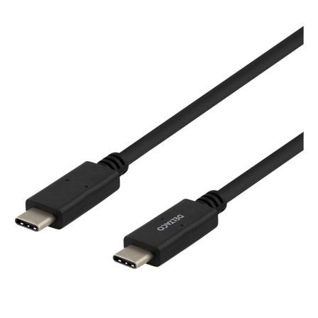 USB 2.0 cable, Type C - Type C, 2m, black