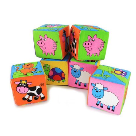 Myke blokker, sensoriske leker for babyer fra 6 måneder