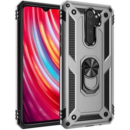Coque - XiaoMi - RedMi Note 8 Pro - Stötteknologi - Repellentskydd - 360 Graders Rotation