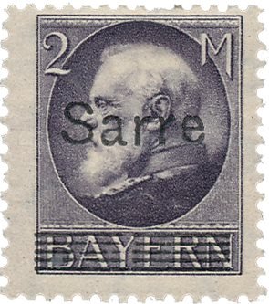 Tyskland/Saar 1920 - MICHEL 28b - Ubrugt