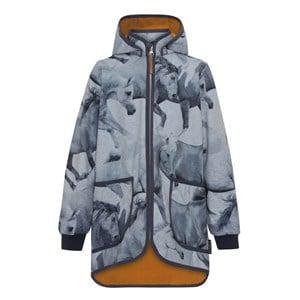 Molo Dream Horses Hillary Softshell Jacket 110 cm - Coats and jackets - 110 CM - Blue