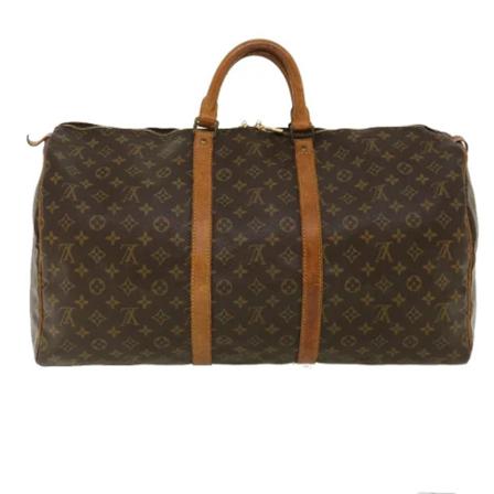 Louis Vuitton Vintage Pre-owned Keepall 55 Monogram Väska brun, Dam Vintage Väskor, Dam, Storlek: ONE SIZE