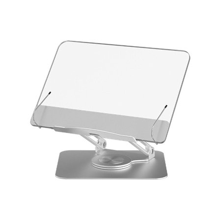 Bokhylle Roterende og sammenleggbar lesestativ laget av aluminiumslegering