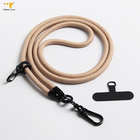 DQ-Uusi irrotettava monitoiminen polyesterinen matkapuhelinnauha, crossbody-riippuva kaulahihna miehille