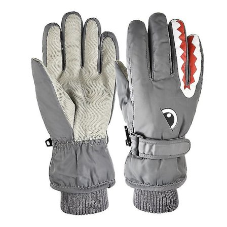 Vanntett Skihansker for Barn med Antislipp, Fleecefôr og Termisk Beskyttelse for Snøbrett