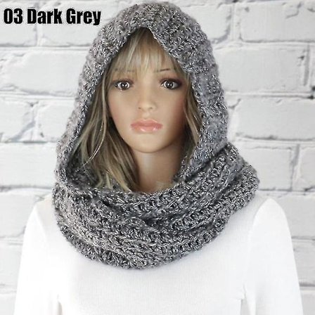 Moderne strikkede hættehuer til kvinder - efterår og vinter