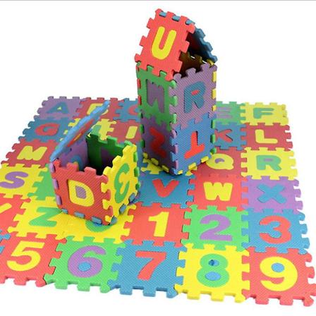 36 stk Alphabet Baby Skum Lekmatte Barn Myk leketøy Krypende puslespill Gulvmatte 36PC