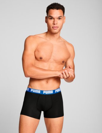 PUMA Puma Men Everyday Basic Boxers 2P - Black - XXL
