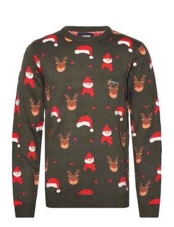 Dpknitted Xmas Jungle Sweater Khaki Denim Project