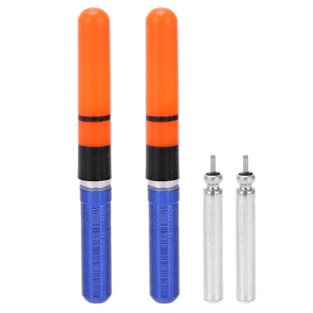 2 kpl Valo-uintiuikkuja Paristoilla Varustettu Elektroninen Valo-uikku Yökalastukseen Sininen