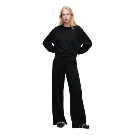 Karl Lagerfeld Wideleg Glitter Sweatpants Blå, Dame